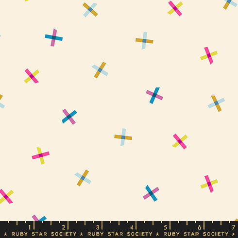 Washi Plus Plus Points in Natural RS1103 11 - Ruby Star Society Sold by the Half Yard
